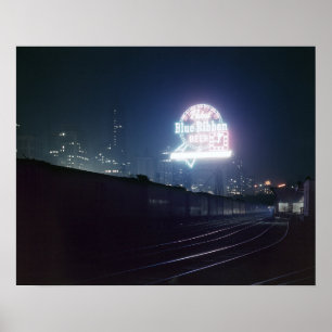 Chicago Freight Yard, 1943. Vintage Photo Poster