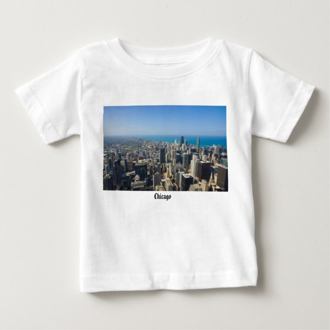 Chicago From Above Baby T-Shirt (Front)