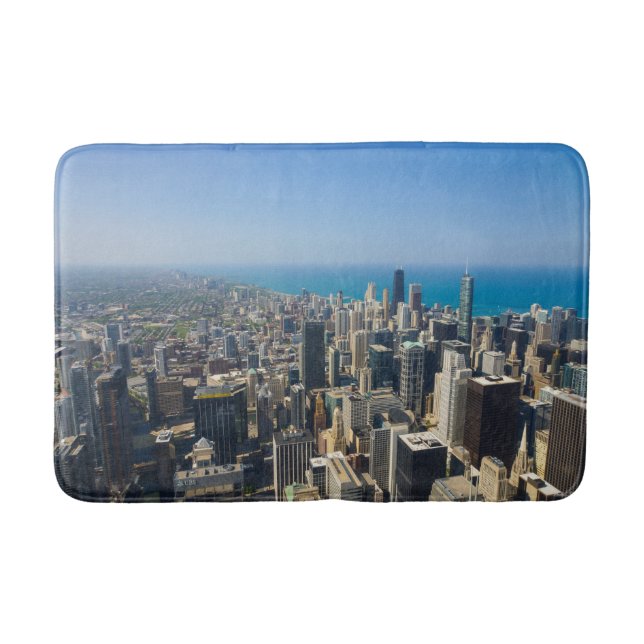 Chicago From Above Bath Mat (Front)