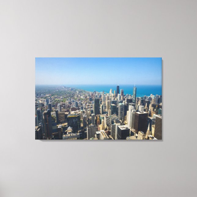 Chicago From Above Canvas Print (Front)