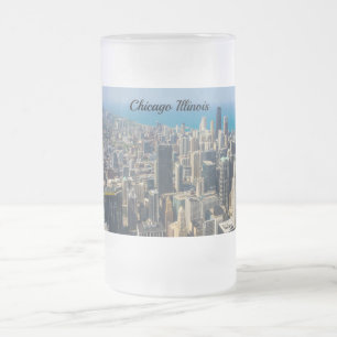 Chicago From Above Frosted Mug