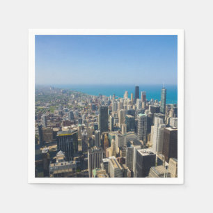 Chicago From Above Napkin