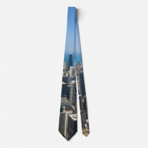 Chicago From Above Neck Tie