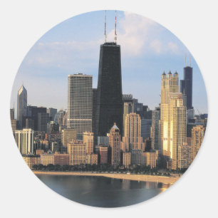 Chicago from Lake Shore Drive Classic Round Sticker