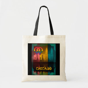 Chicago Gay Lesbian Interest Rainbow Wrigley Bldg Tote Bag