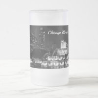 Chicago Grant Park Grayscale Frosted Mug