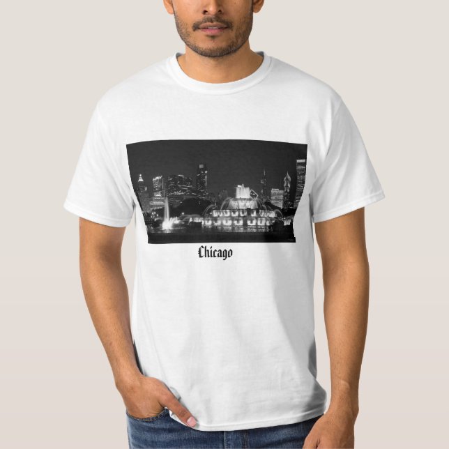 Chicago Grant Park Grayscale T-Shirt (Front)