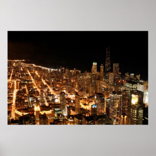 Chicago Hancock Building Poster