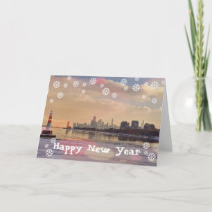 CHICAGO HAPPY NEW YEAR HOLIDAY CARD