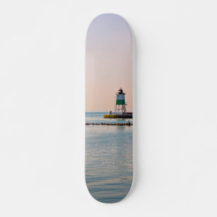Chicago Harbour Southeast Lighthouse Skateboard