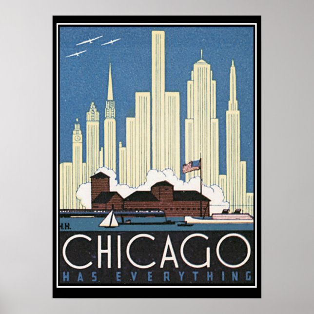 Chicago has everything Vintage Print (Front)