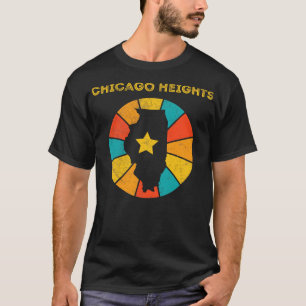Chicago Heights Illinois Vintage Distressed Souven T-Shirt