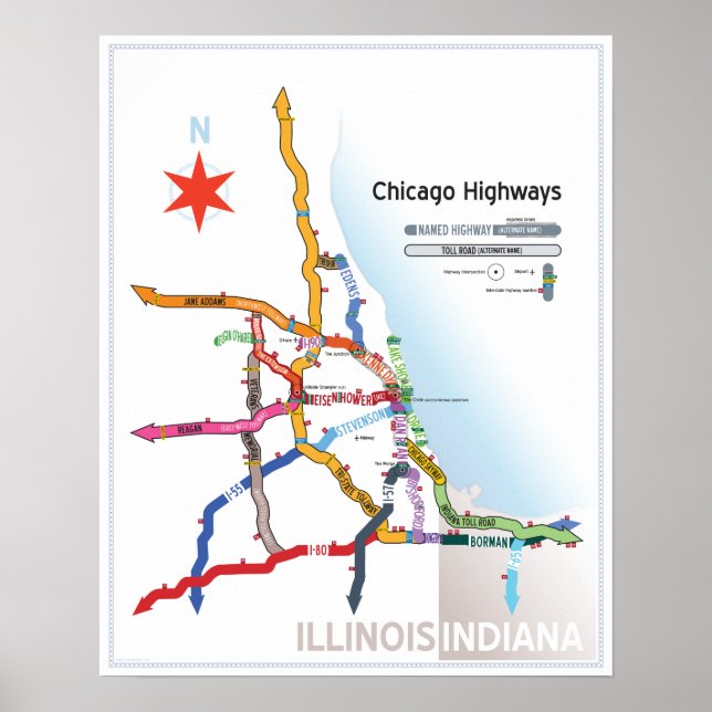 Chicago Highways Poster (Front)