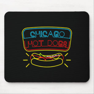 Chicago hot dogs & bbq condiments mouse mat
