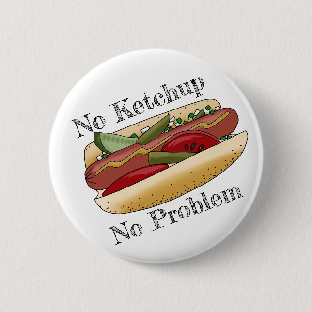 Chicago Hot Dogs Button (Front)