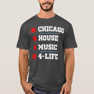 Chicago House Music 4 Life - Vintage T-Shirt