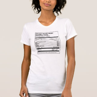 Chicago House Music Nutrition Facts - ladies' tee