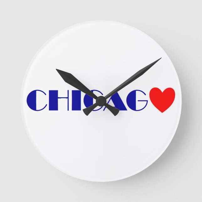 chicago i like round clock (Front)