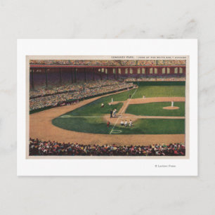 Chicago, IL - Comiskey Park, Home Plate, Basebal Postcard