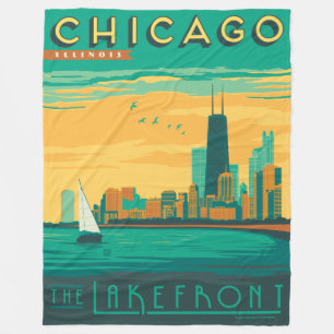 Chicago, IL - Enjoy the Lakefront Fleece Blanket