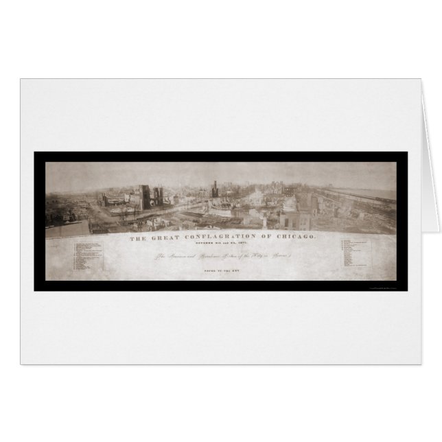 Chicago, IL Fire Photo 1871 (Front Horizontal)