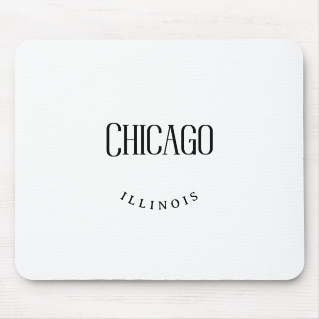 Chicago IL Mouse Mat (Front)