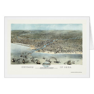 Chicago, IL Panoramic Map - 1868