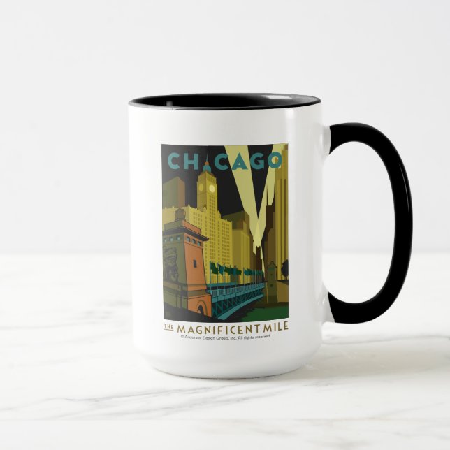 Chicago, IL - The Magnificent Mile Mug (Right)