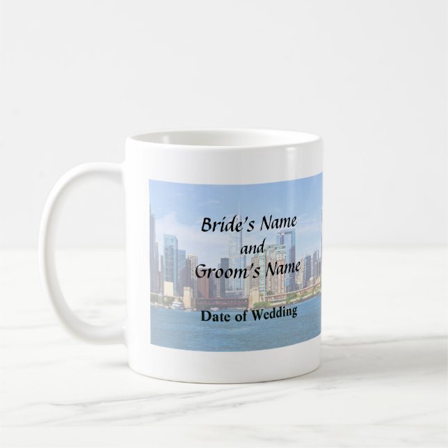 Chicago IL - View From Lake Michigan Coffee Mug (Left)