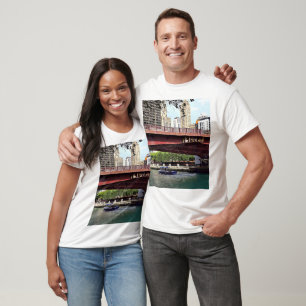Chicago IL - Water Taxi Under Columbus Dr Bridge T-Shirt