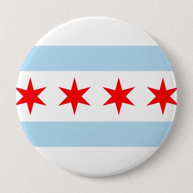 Chicago, Illinois 10 Cm Round Badge (Front)