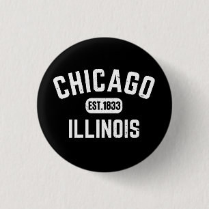 Chicago Illinois 3 Cm Round Badge
