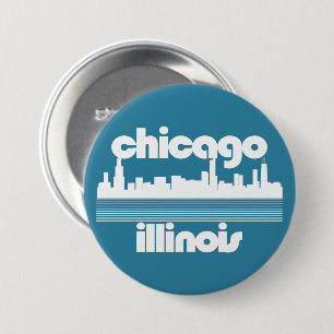 Chicago,Illinois 7.5 Cm Round Badge