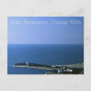 Chicago Illinois, Adler Planetarium Vintage 1966 Postcard