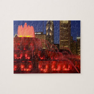 Chicago, Illinois, Buckingham Fountain Jigsaw Puzzle
