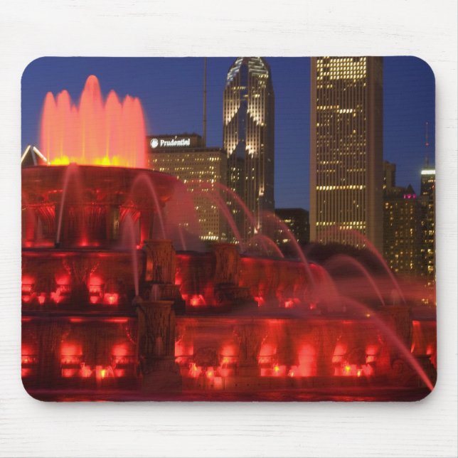 Chicago, Illinois, Buckingham Fountain Mouse Mat (Front)