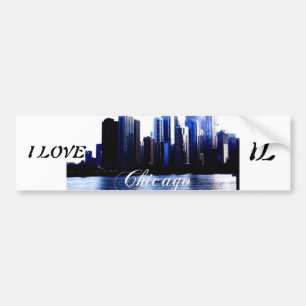Chicago Illinois Bumper Sticker