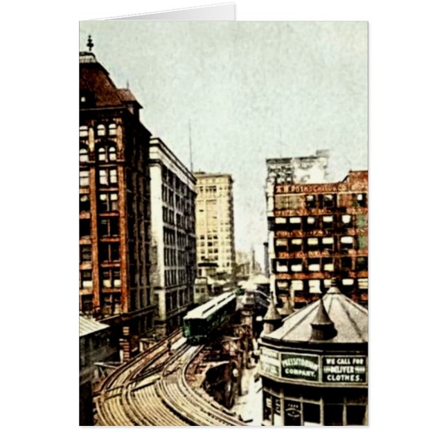 Chicago, Illinois Chicago Loop at Van Buren (Front)