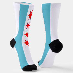 Chicago (Illinois) city flag Socks