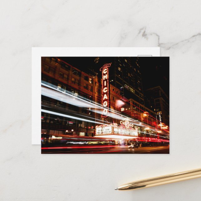 Chicago Illinois City Skyline Postcard (Front/Back In Situ)