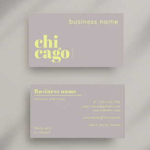 Chicago Illinois company Business Card