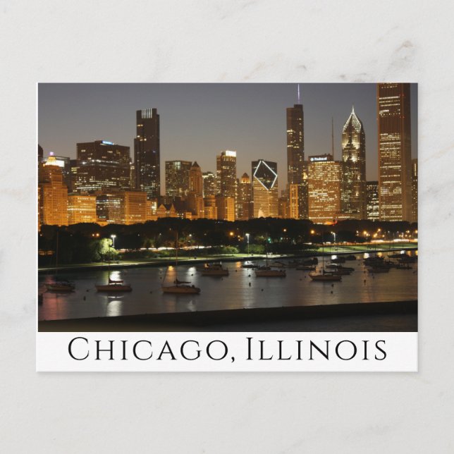 Chicago Illinois ( IL ) United States, America USA Postcard (Front)