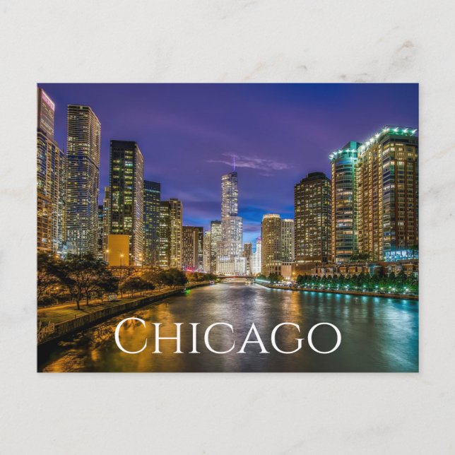 Chicago Illinois ( IL ) United States, America USA Postcard (Front)