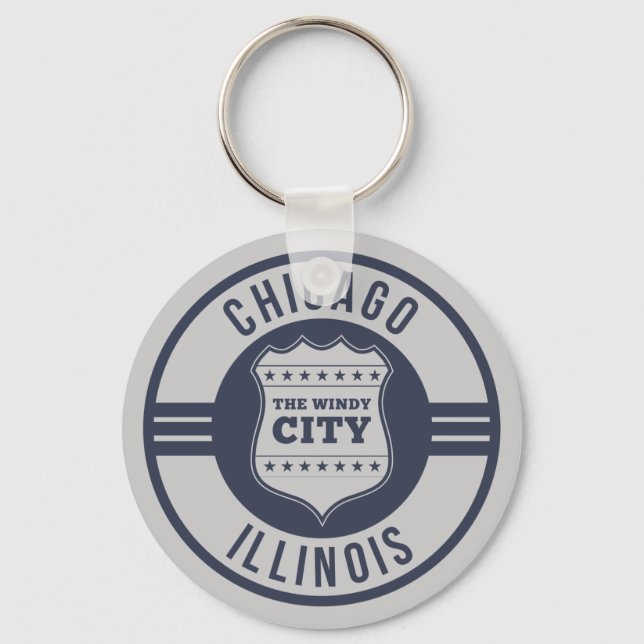 Chicago, Illinois ( IL ) , United States USA Key Ring (Front)
