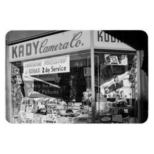 Chicago Illinois Kady Camera Co Store Window 1950s Magnet