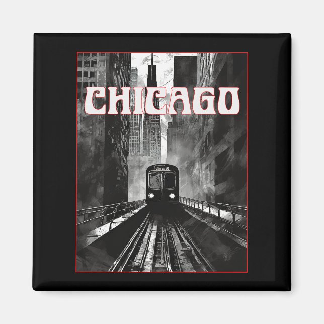 Chicago Illinois Magnet (Front)