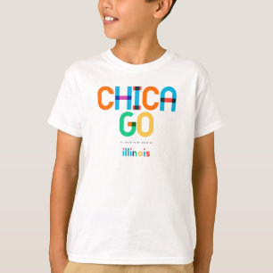 Chicago Illinois Mid Century, Pop Art, T-Shirt