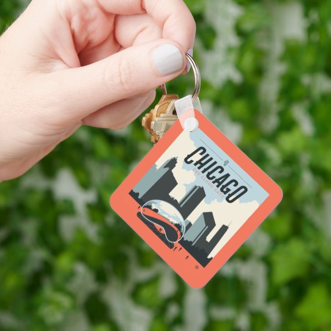 Chicago, Illinois | Millennium Park Key Ring (Hand)