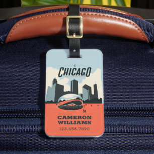 Chicago, Illinois   Millennium Park Luggage Tag