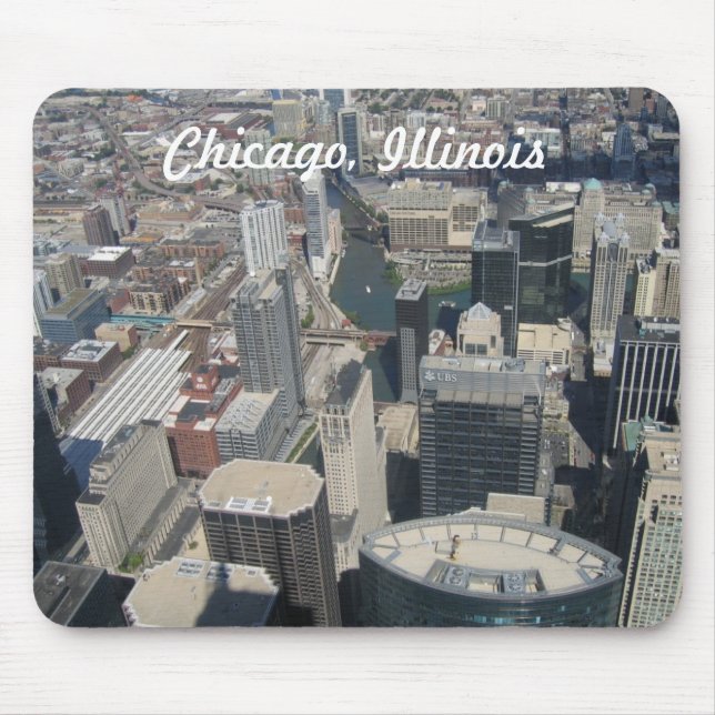 Chicago Illinois Mouse Mat (Front)
